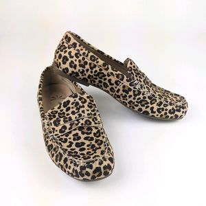 Isaac Mizrahi faux suede printed moccasin
